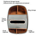 Cat Supplies Leather Storage Box Car Split Paper Tissue Box, Color: Diamond Pattern Brown