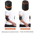 Compression Elbow Bandage Wrap Sports Elbow Protector 75x8cm(Orange)