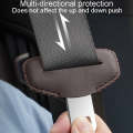 For BMW 1pair Seatbelt Insert Protector Bumper Belt Chuck Decoration(Brown)