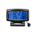 LCD Night Light Car Clock Automotive Electronics Inside And Outside Dual Thermometer