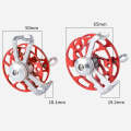 Ice Fishing Raft Reel Fly Reel Without Base All Metal Hollow Fishing Tackle, Spec: 50mm Gold