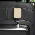 Car Rear Seat Backrest Suede Interior Multifunctional Hook(Beige)