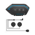 X6 Helmet Bluetooth Headset Wireless Waterproof Moto Handsfree Stereo Headphone(Soft Line Wheat)