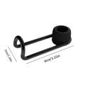 bbdd Alloy Car Hooks Invisible Seat Back Car Hangers(Black)