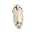 Zinc Alloy XLR Female To RCA Female Lotus Head Microphone Mixing Audio Transit Joint