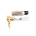 Zinc Alloy L-Shaped 90 Degree 3.5mm Stereo Headset Wire Welding Plug