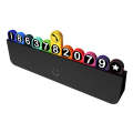 bbdd Temporary Parking License Plate Concealable Car Removal Number Plate(Rainbow Edition)