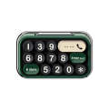 bbdd Keyboard Modeling Moving Number Plate Car Temporary Parking License Card(Green)