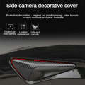 For Tesla Model 3/Y/X/S Camera Side Protective Cover Y-Type Lens Hood, Color: Matte Carbon Fiber