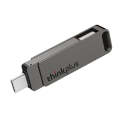 Lenovo Thinkplus MU110 USB3.2+Type-C Dual Interface Rotation Flash Drive, Size: 256GB(Grey)