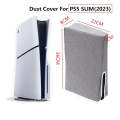 For PS5 Slim Disc & Digital Host Dust Cover Protective  Case, Style: Vertical Gray