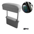Car Wireless Charging Armrest Box Multifunctional Seat Crack Storage Box, Color: Grey
