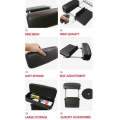 Car Wireless Charging Armrest Box Multifunctional Seat Crack Storage Box, Color: Black White Line