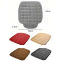 Car Winter Backless Plush Non-slip Non-binding Seat Cushion, Color: Front Row Red