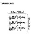 3sheets /Set Hello gorgeous Car Stickers Inverted Rear Mirror Glass Sticker