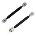 Window/Door Pass Through Flat RF Coaxial Cable UHF 50 Ohm RF Coax Pigtail Extension Cord, Length:...
