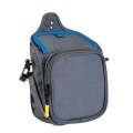 25x17x12cm Portable Pet Training Bag For Outings Dog Pet Snack Waist Bag(Dark Gray+Blue)