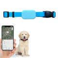 Mfi Certified Smart Pet Locator Protective Cover Silicone Collar(Blue)