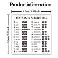 Laptop Shortcut Keys PVC Sticker