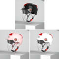 BYB Unisex Motorcycle Electric Bike Riding Helmet(Cherry Pink)