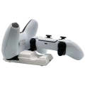 For PS5 Controller Dock Charger Gamepad Dual Port Quick Charger(White)