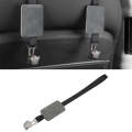 Automobile Rear Seat Hangers Multifunctional Car Hidden Hooks For Seat Backrests(Gray)
