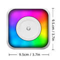 RGB Light Portable Mini Bluetooth Printer Inkless Document Label Printer with 5-Rolls Paper