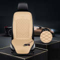 12V Car Winter Electric Heating Short Plush Seat Cushion, Color: Beige