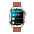 K63 1.96-Inch Heart Rate/Blood Oxygen Monitoring Bluetooth Call Sports Smart Watch, Color: Brown ...