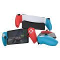 For PS5 PlayStation Portal Game Console DOBE Split Silicone Protective Case(Red and Blue)