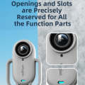 For Insta360 GO 3 aMagisn Silicone Case Camera Protective Accessories, Style: Vertical Gray