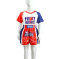 ZhuoAo Boxing Costumes Kids Sparring Fighting Shorts Muay Thai Free Fighting Tights Set, Style: T...