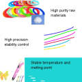 10colors /Set PCL 5m 3D Printing Pen Consumables 1.75mm High Tough Line Material Environmental Ra...