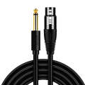 JINGHUA 6.5 Male To Female XLR Audio Cable 6.35 Three Core Balanced Microphone Mixer, Size: 3m(Bl...