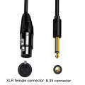 JINGHUA 6.5 Male To Female XLR Audio Cable 6.35 Three Core Balanced Microphone Mixer, Size: 5m(Bl...