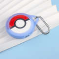 For Pokemon Go Plus+ Sleep Monitor Poke Ball Anti-fall Silicone Protective Case(Luminous Blue)