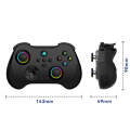 Z01 Wireless Gaming Vortex Dual Hall Body Grip For Switch / PS3 / PS4 / Adroid / IOS(White)