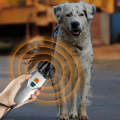 Ultrasonic Dog Repeller Stop Barker Dual Probe High Power Repeller Handheld Dog Trainer(Silver)