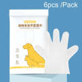 6pcs /Pack KIMHOME Pet No-Rinse Gloves Wipes Dogs Cats Bathing Deodorizing Cleaning Dry Cleaning ...