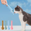 Cat Feeder Cat Strip Squeeze Feeding Spoon Pet Meat Snacks Multifunctional Spoon(Gold)