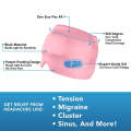 Gel Ice Hood Cooling Eye Mask Hot and Cold Compress Headband for Headache, Spec: Double-layer (Bl...