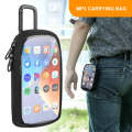 MP3 / MP4 Universal TPU Portable Storage Bag with Hanging Buckle(Black)