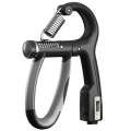 10-100kg Adjustable Hand Grip Strengthener Arm Muscle Exerciser with Counter(Black)