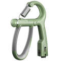 10-100kg Adjustable Hand Grip Strengthener Arm Muscle Exerciser with Counter(Green)