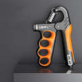 5-100kg Adjustable Hand Grip Strengthener Arm Muscle Exerciser, Spec:  Electronic Counter Orange