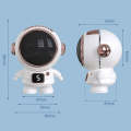 Mini Cartoon Astronaut Halter Fan Silent Handheld Portable Leafless Fan(Black)