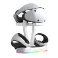 JYS-P5155 For PlayStation VR 2 Magnetic Charging Base With RGB Light VR Glasses Storage Rack Game...