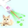 Pet Projection Toy USB Rechargeable LED Pattern Projector Cat Teaser Interactive Toys, Spec: A Ty...