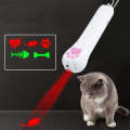 Pet Projection Toy USB Rechargeable LED Pattern Projector Cat Teaser Interactive Toys, Spec: C Ty...