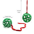 Horse Stable Hanging Hay Ball Feeder Hay Feeding Toy Balls(Red)